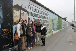 In front of the Berlin Wall