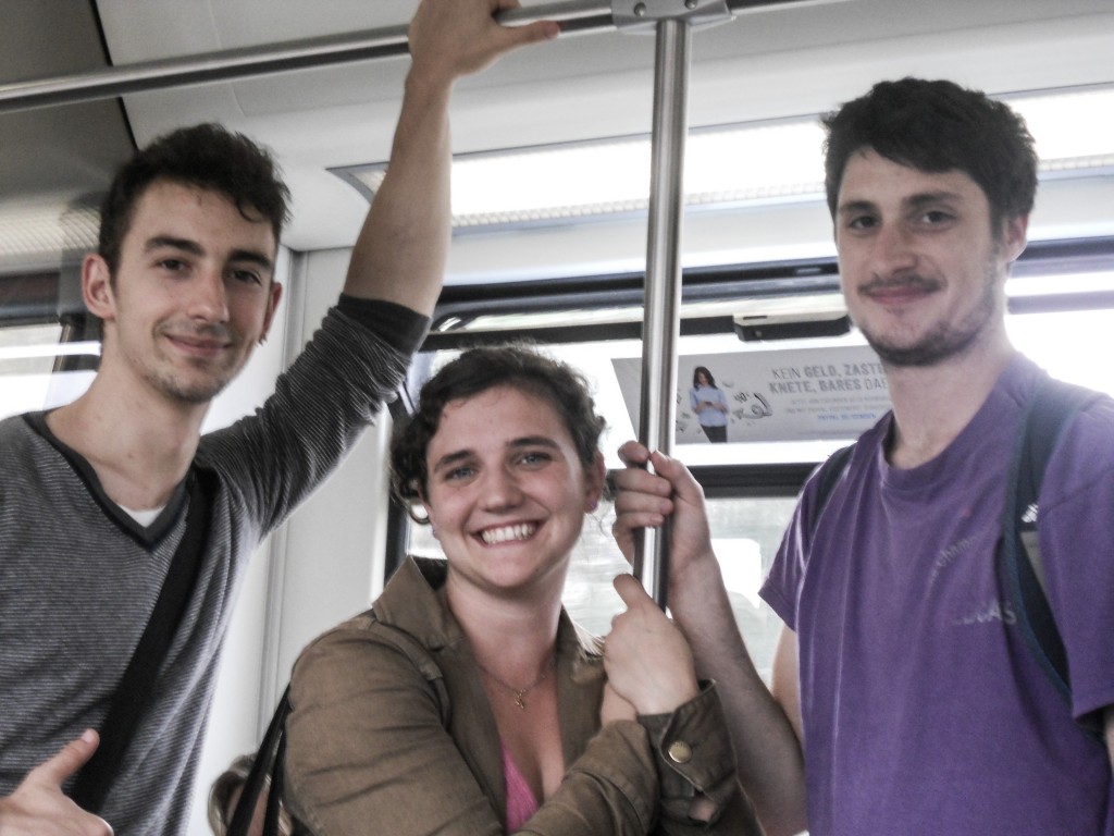 Santiago, Rachel, Ezra in the subway