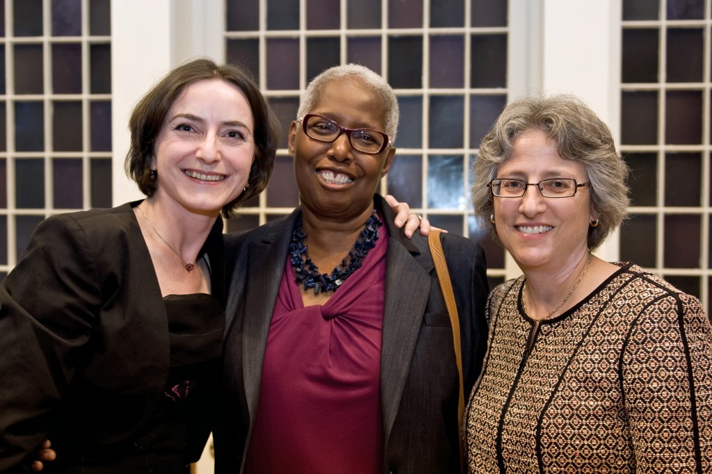 Fr. left to right: Dr. Janine Ludwig, VP Joyce Bylander, President Nancy Roseman 