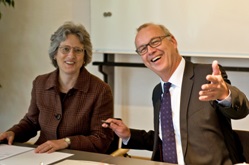 President Roseman and Rector Scholz-Reiter (right) © Harald Rehling, Uni Bremen 