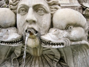 A fountain in front of the Pantheon in Rome. Source: http://goo.gl/n4GiCd