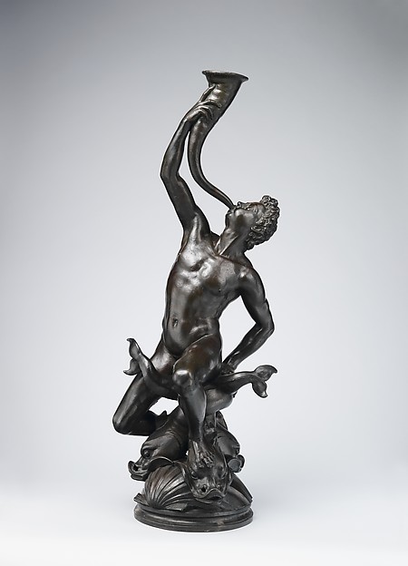Triton. Bronze sculpture by Giambologna, 1560-70. Metropolitan Museum, New York