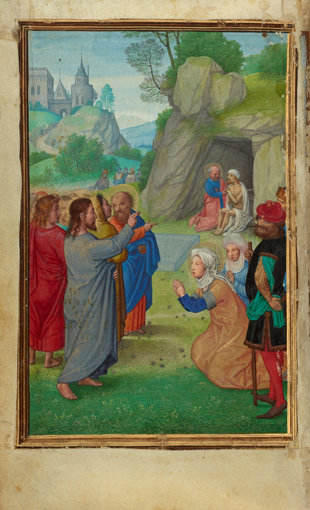 The Raising of Lazarus by Simon Bening (Flemish, about 1483 - 1561)