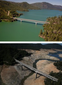 Before And After: Statewide Drought Takes Toll On California's Lake Oroville Water Level