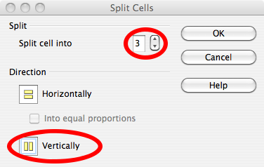6. split cells