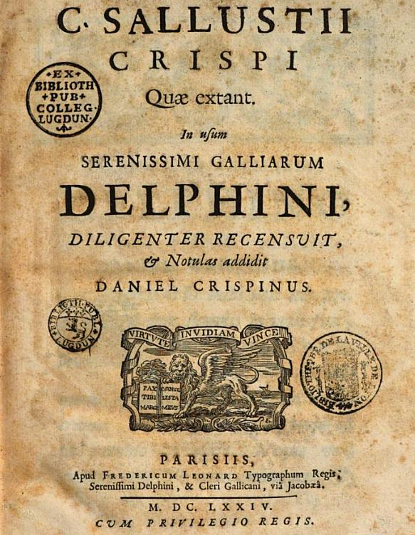 Sallust in usum Delphini