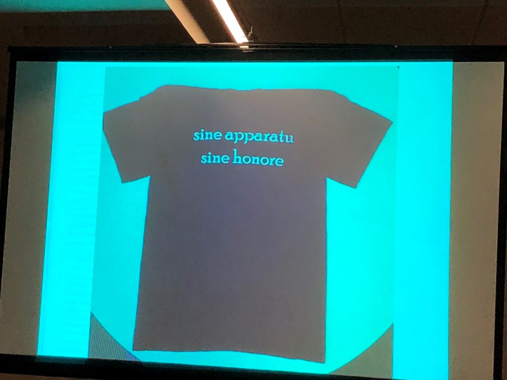 T-shirt made by Cynthia Damon's students at the University of Pennsylvania