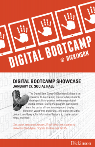 poster advertising digital bootcamp poster session January 27, 2014