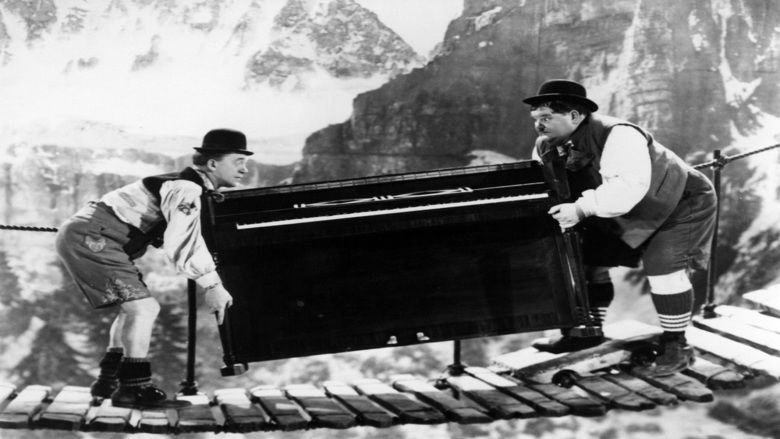 Laurel and Hardy with Piano