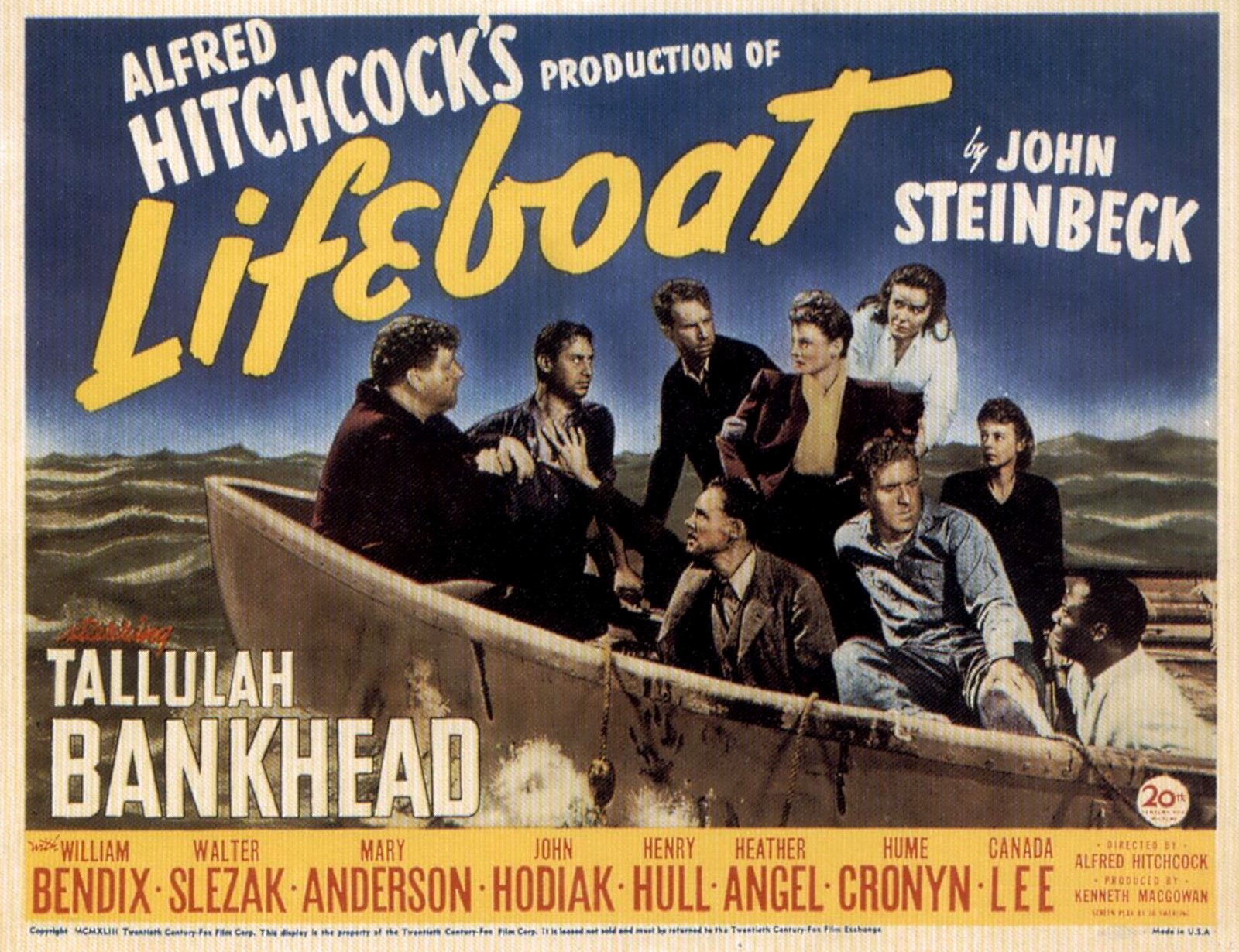 Lifeboat, poster, 1944