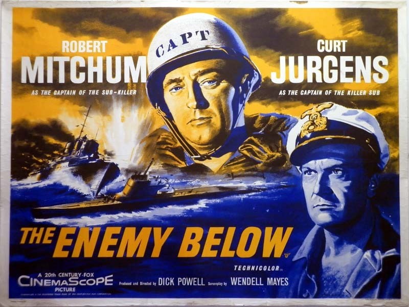 The Enemy Below, poster, 1957