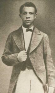 "Booker T. Washington, about the time he attended Hampton Institute" (U.S. National Park Service)