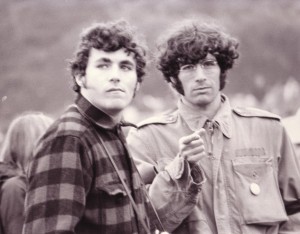 Dr. Kurland and a fellow medical student at rally in Golden Gate Park on January 14th, 1967.