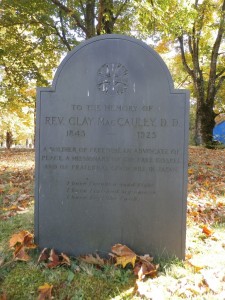 Clay MacCauley's grave. Image courtesy of Ancestry.com.