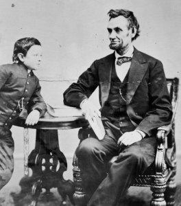 Lincoln and son