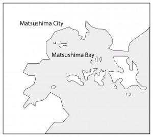 Map of Matsushima bay.