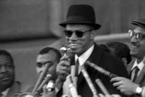 Malcolm X at NYC rally