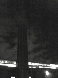 The Tate Modern at night. Disturbingly brooding? Or pleasantly shocking?