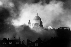 BBC image of St. Paul's in the blitz