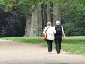 An Elderly Couple in Kensington Gardens 