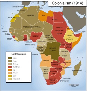 African colonies in 1914.