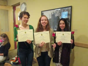 Three seniors get inducted into Dobro Slovo Honor Society