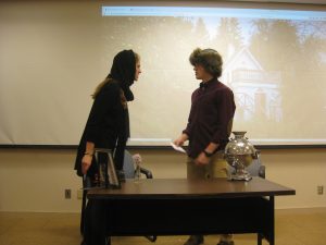 On May 10, 2017, the advanced Russian 232 class performed Chekhov’s comic play The Bear. 