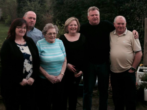 Dad with his Mum and half siblings in London, Spring 2014.