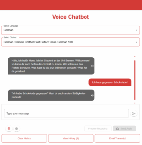 Chatbot Screenshot