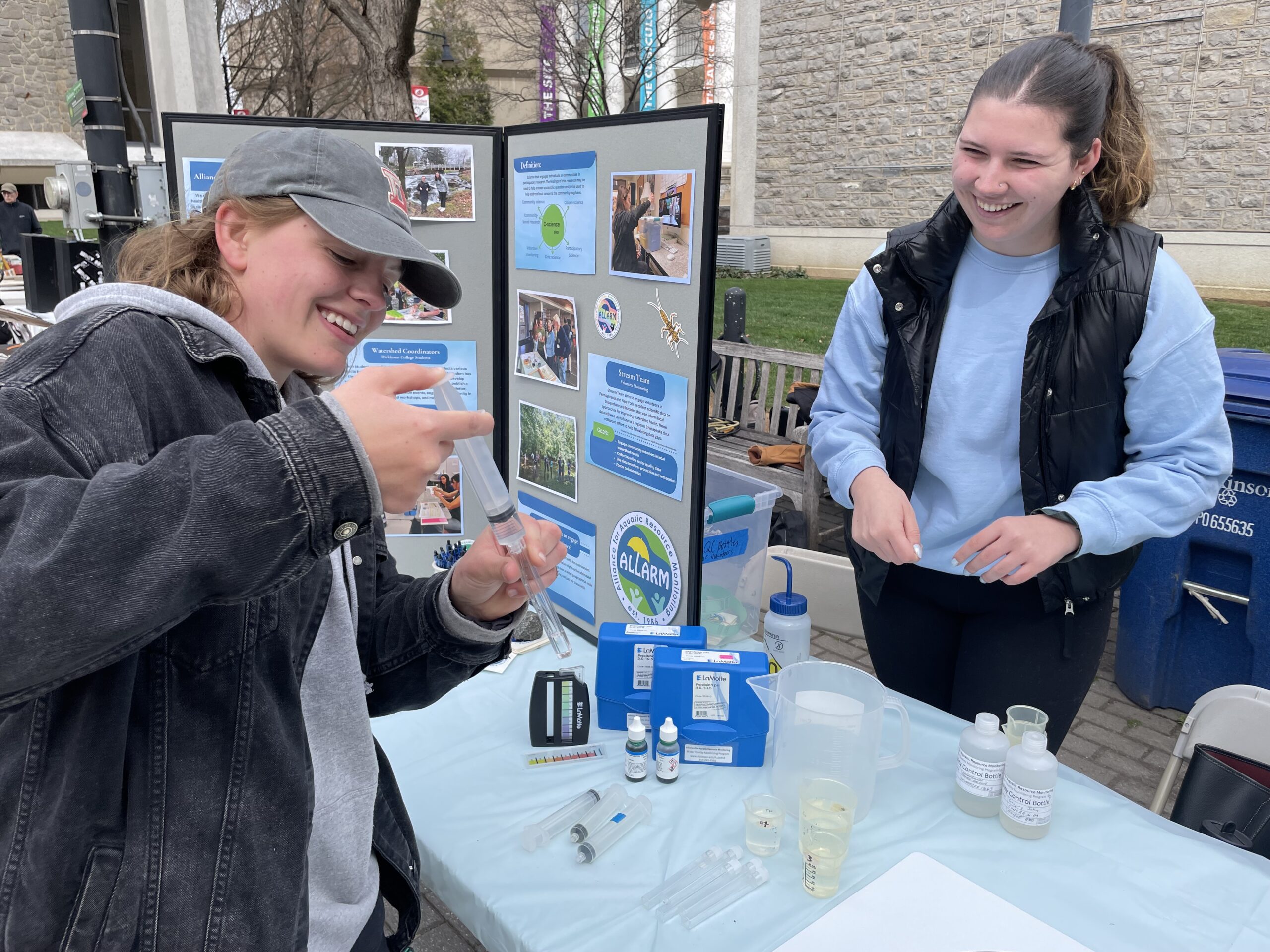 Katelyn Tabling at the Sustainability Expo