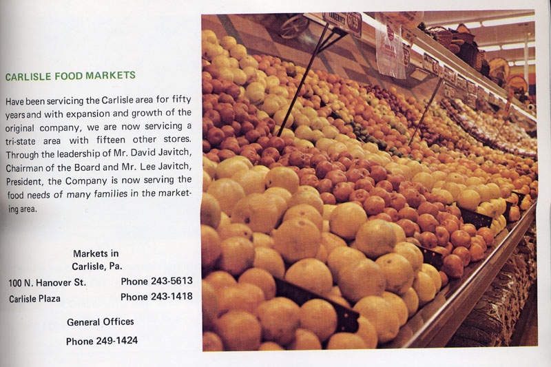 Carlisle Food Markets, 1972