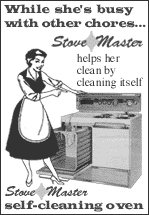 Self-Cleaning Stove Advertisement