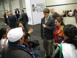Bettina Cerban and Philip Rothrock interview Representatives from an Indian NGO at the UN conference in Copenhagen