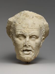 marble head of an older man