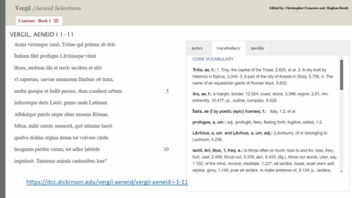 Dickinson College Commentaries Digital Commentaries On Classical Texts