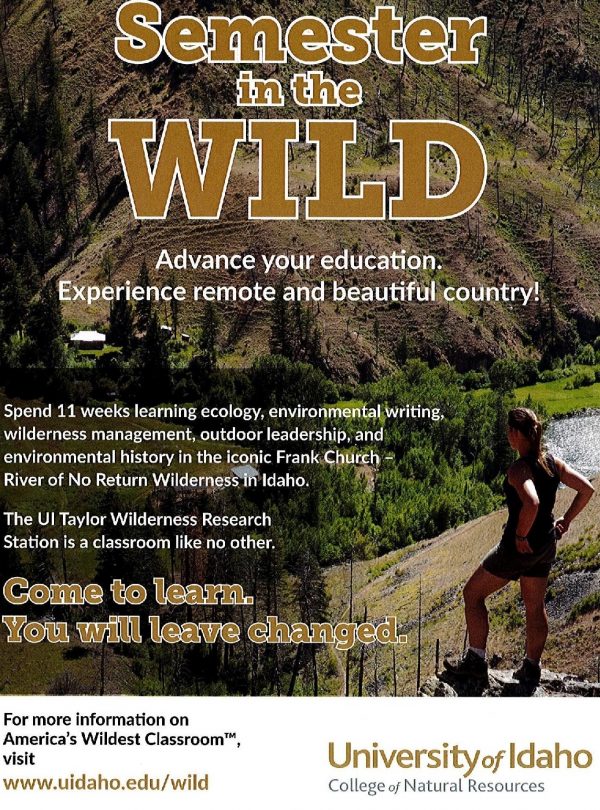 Semester in the Wild - University of Idaho Flyer