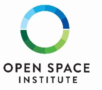 Open Space Institute Logo - A ring that has a gradient of blue and green colors