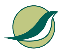 Vermont Center of Ecostudies Logo is a simplified bird overlaid a circle