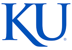 University of Kansas Logo: Blue capital "K" and "U"