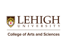 Lehigh University followed by College of Arts and Sciences. Logo is a brown shield with a book in the center. A yellow sun is above the book.