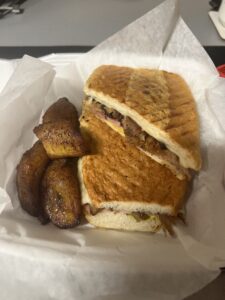 Cuban Sandwich and Fried Plantains