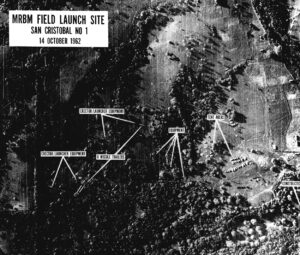 One of the first U-2 reconnaissance images of missile bases under construction