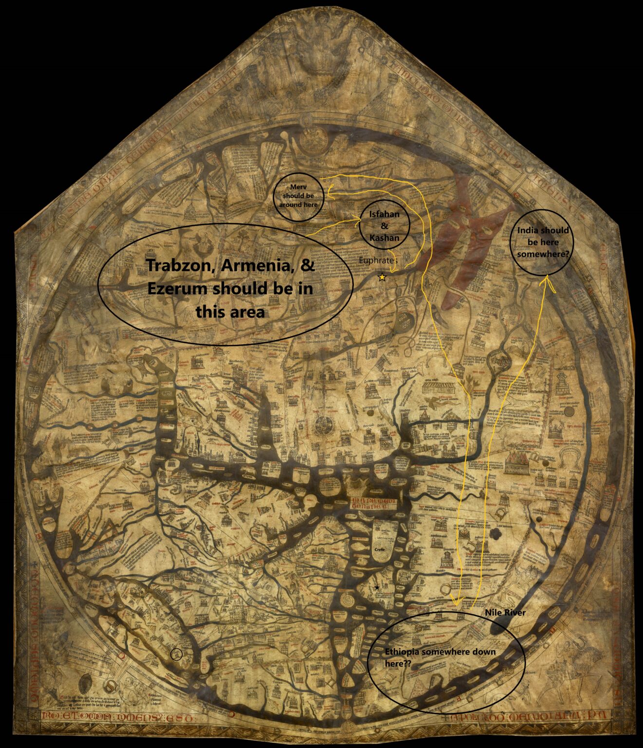 John Mandeville Medieval Map – Mapping the Global Middle Ages