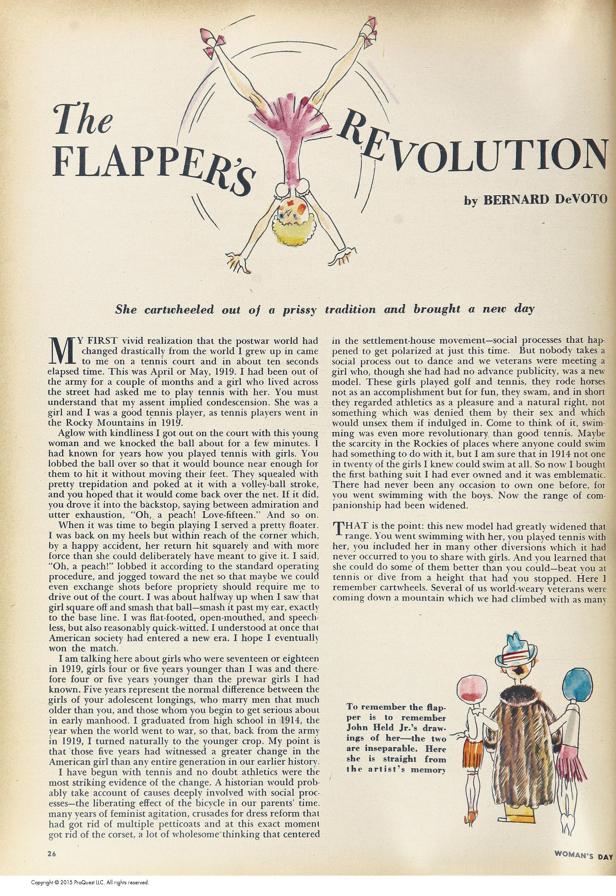 Changing Women’s Roles and Sexuality: the Progressive Era through the ...