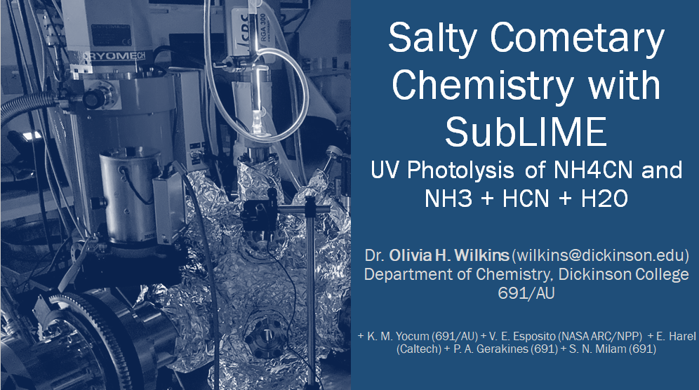 NASA GSFC SED Director's Seminar, Greenbelt, MD, 2024.12.18: Dr. Wilkins presented work recently accepted for publication in The Planetary Science Journal for the Science and Exploration Directorate Director's Seminar at NASA's Goddard Space Flight Center. 